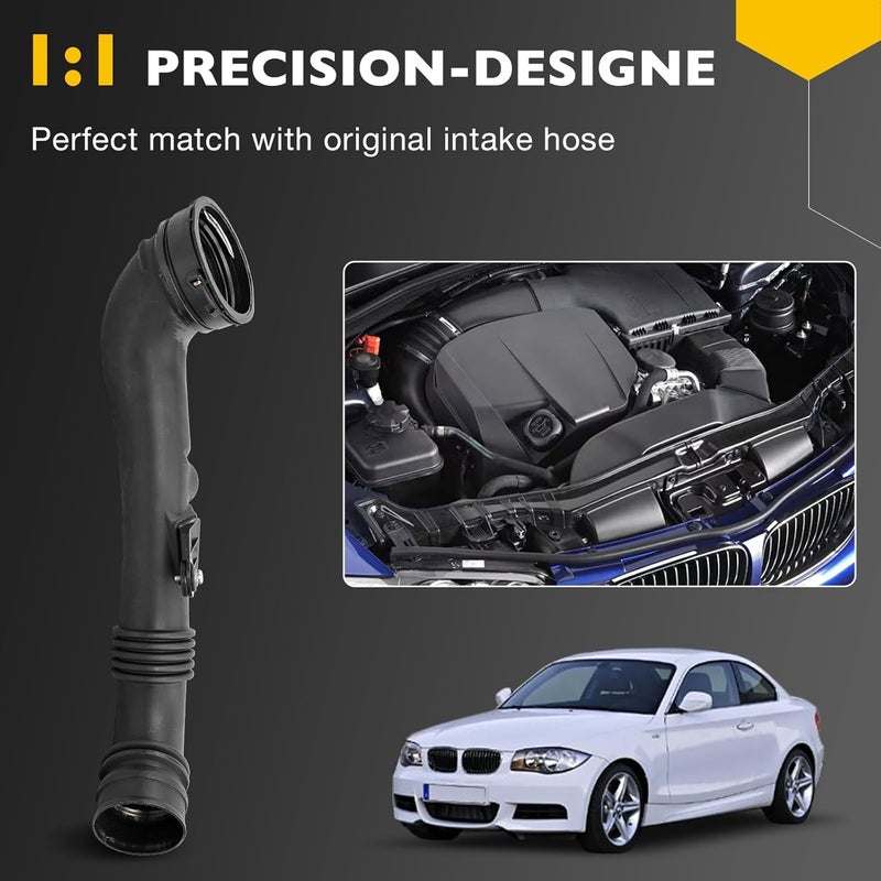 Gledewen 13717615026 خرطوم سحب الهواء خرطوم مبرد الهواء إلى علبة الخانق متوافق مع BMW 135i E82 E88، 335i E90 E91 E92 E93 E94 L6 2011 سحب الهواء 13717599294 - Image 3